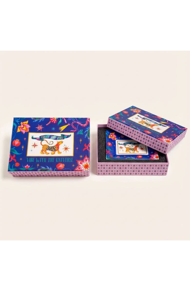 Zsa Zsa Zsu Shekou Porcelain Decorative Tray Set Of 2, Main, color, Blue