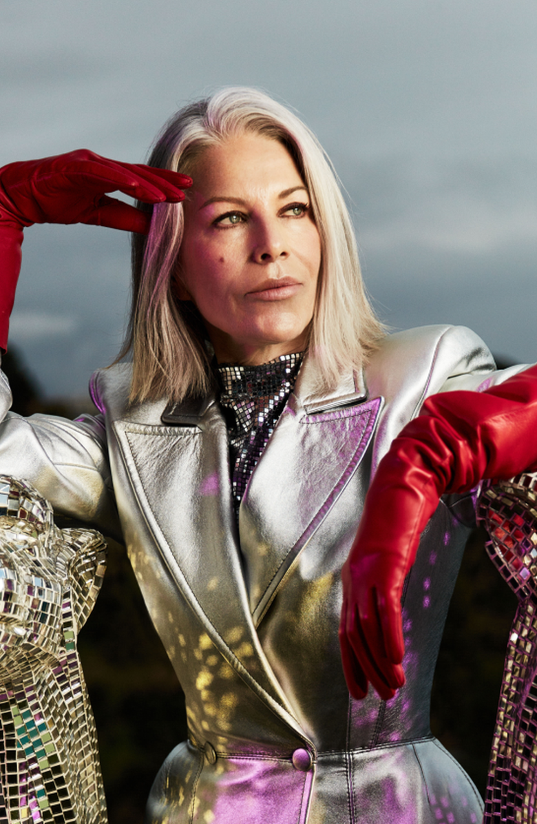 Seymoure Luxury Group Classic Runway Opera Glove, Alternate, color, Rouge