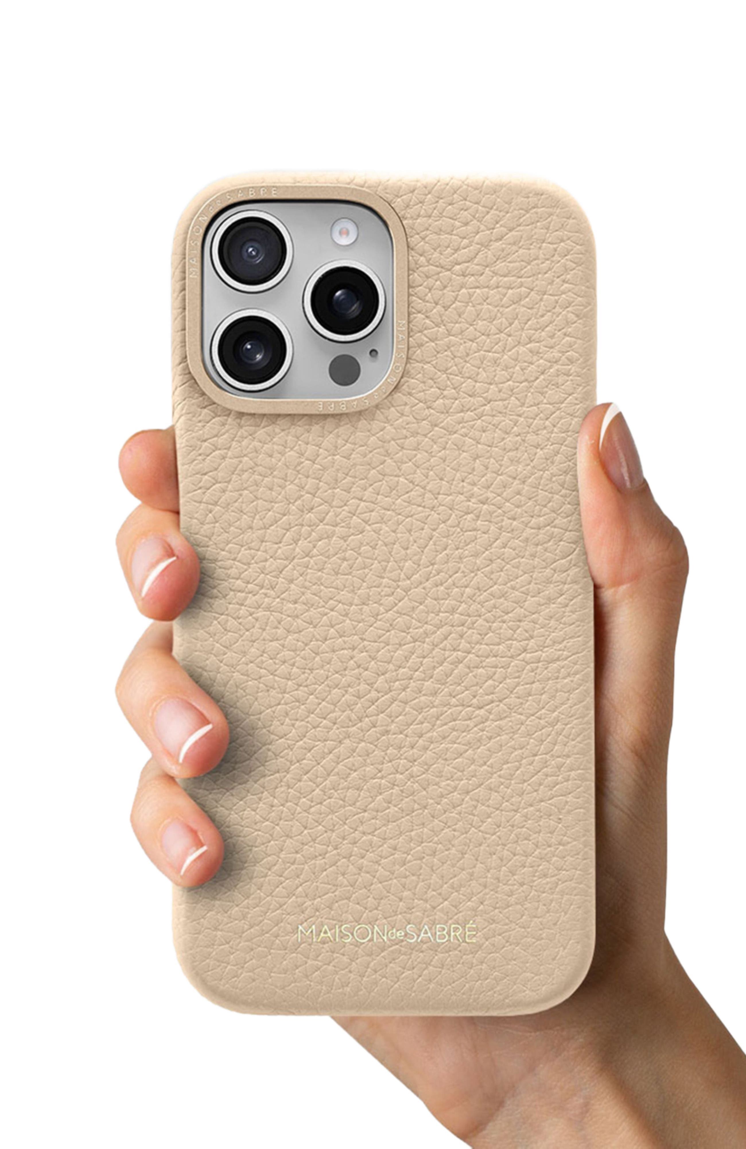MAISON de SABRÉ Leather Phone Case iPhone 16 Pro Max | Nordstrom