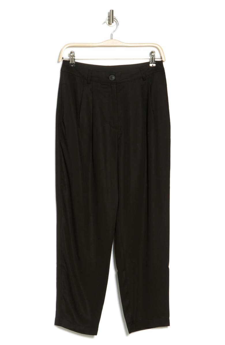 Daniel Rainn Barrel Leg Crop Pants, Alternate, color, Black