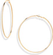 Kenneth Jay Lane Large Hoop Earrings
