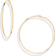 Kenneth Jay Lane Large Hoop Earrings