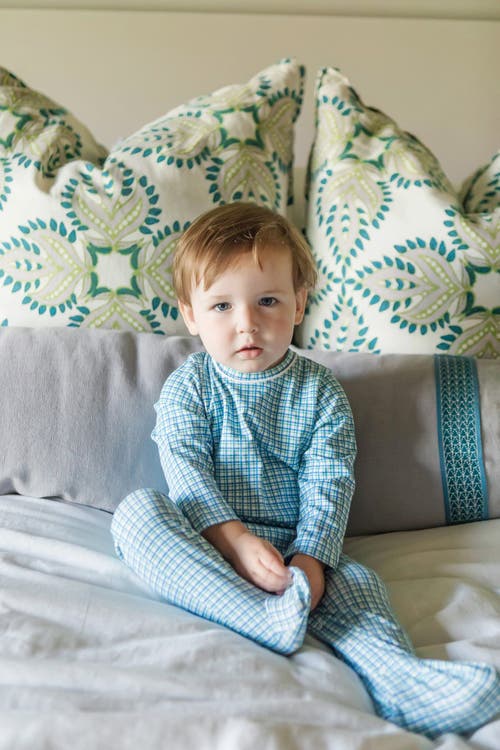 LILA AND HAYES LILA AND HAYES PRESTON BOYS' ROMPER 