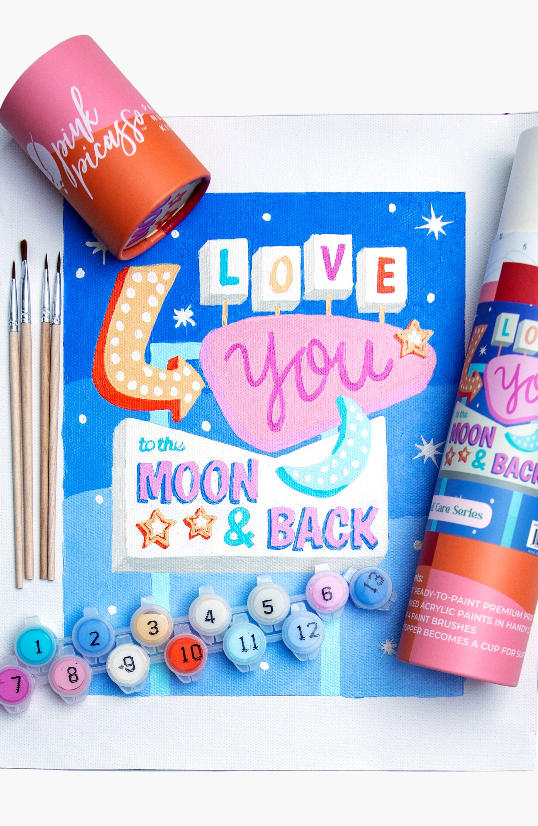 selected Pink / Orange / Blue