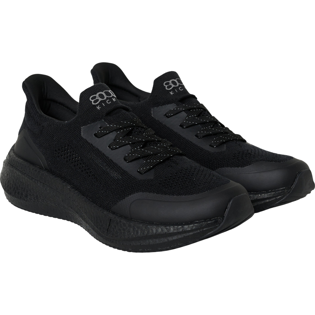 8000Kicks The Hemp Runner Sneaker in Full Black  product