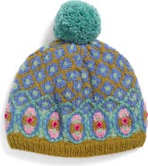 FRENCH KNOT Wool Pompom Beanie