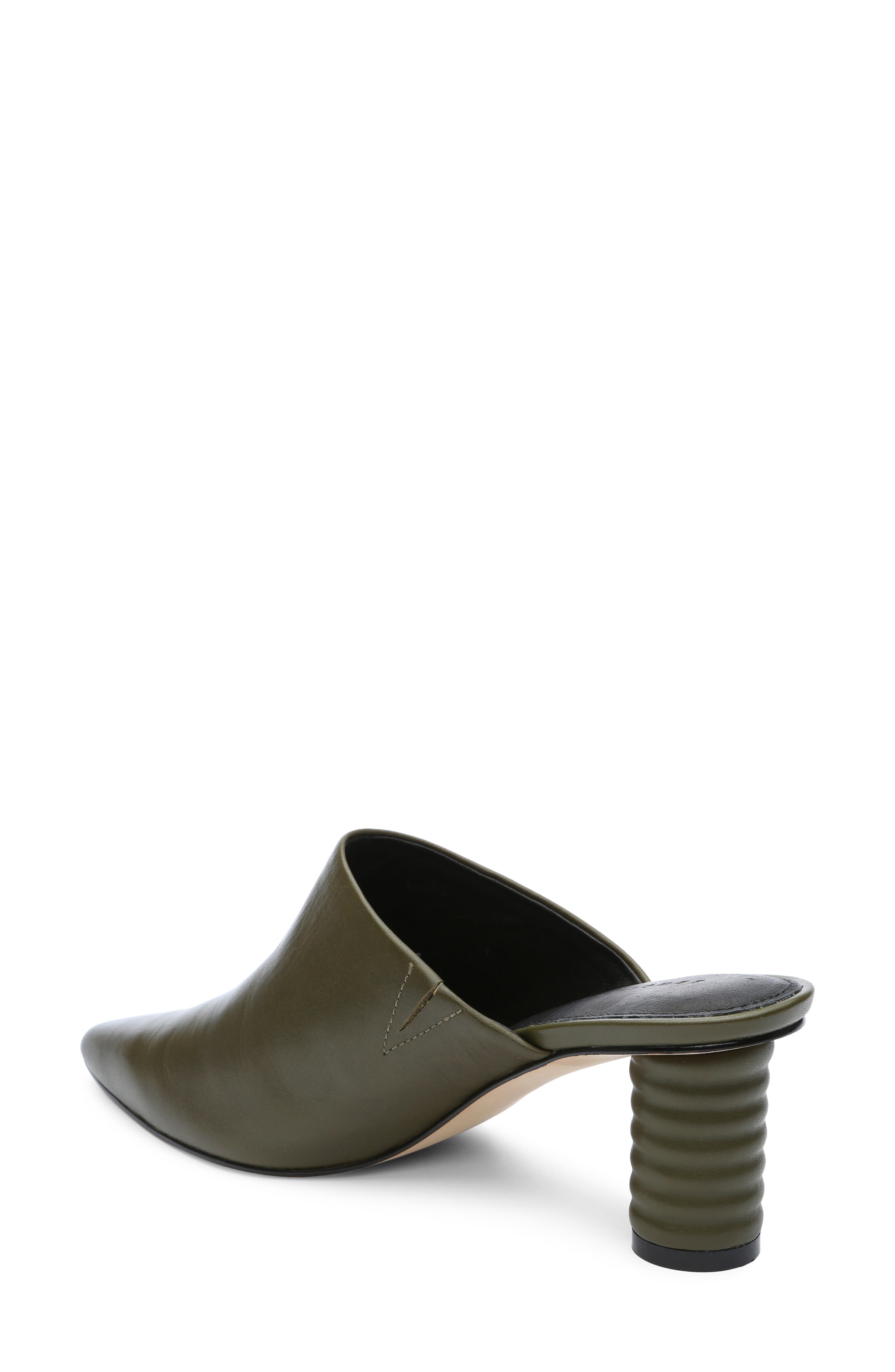 Swag Pointed Toe Mule, Alternate, color, OLIVE OIL
