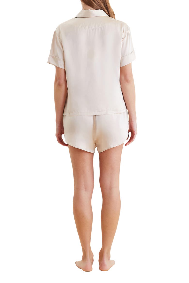 Audrey Mulberry Silk Short Pajamas, Alternate, color, ROMANCE