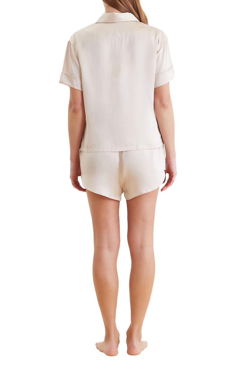 Papinelle Audrey Mulberry Silk Short Pajamas, Alternate, color, Romance