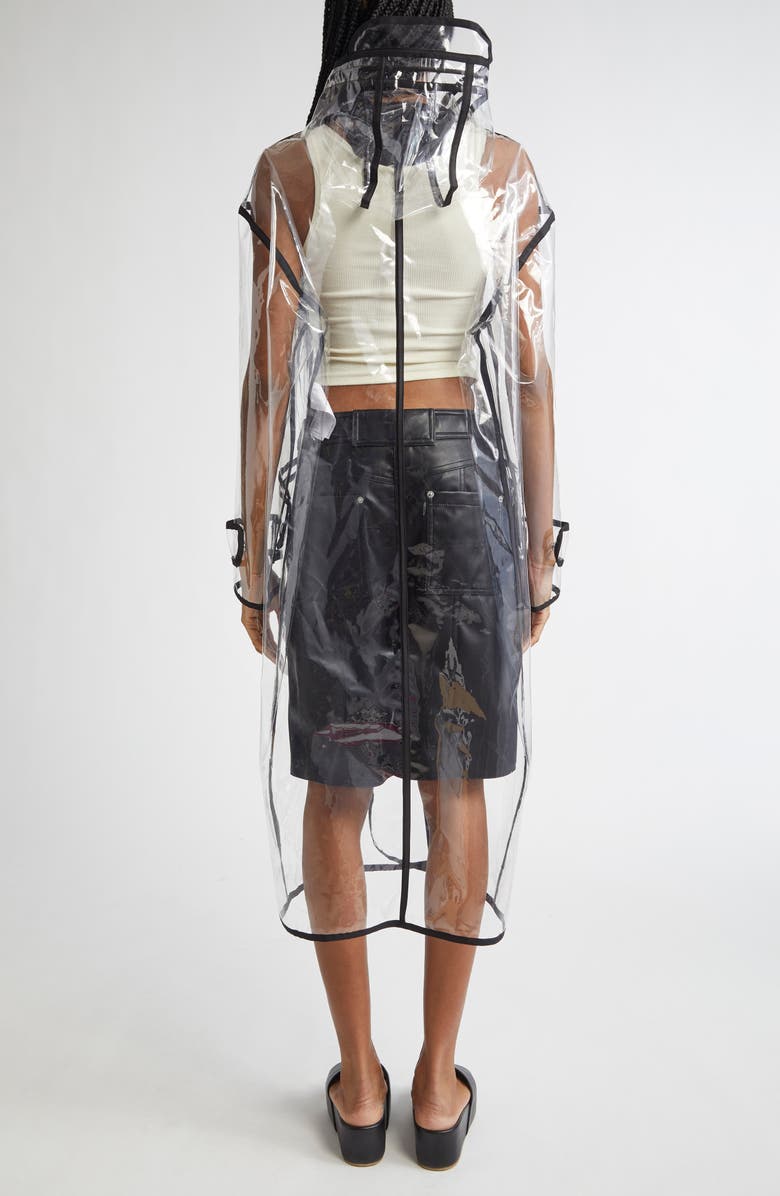 Stand Studio True Hooded Transparent Raincoat, Alternate, color,