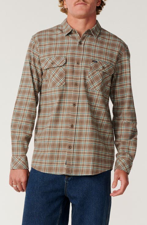 Check Cotton Button-Up Shirt