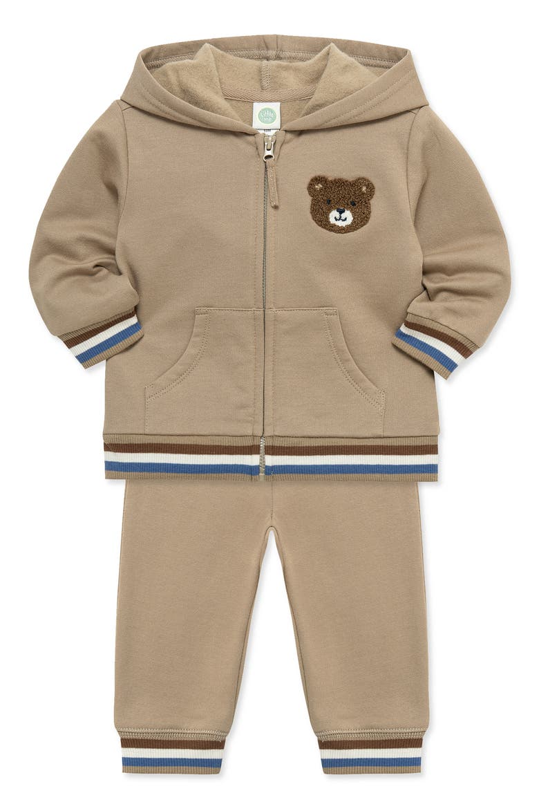 Kids' Bear 2-Piece Hoodie Set, Alternate, color, TAN