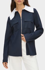 ALIGNE Tam Ponte Contrast Collar Jacket