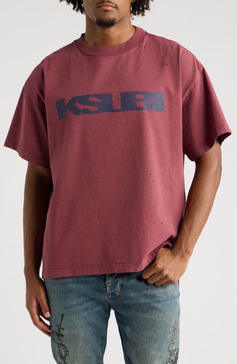 Blasted Ekcess Distressed Cotton T-Shirt