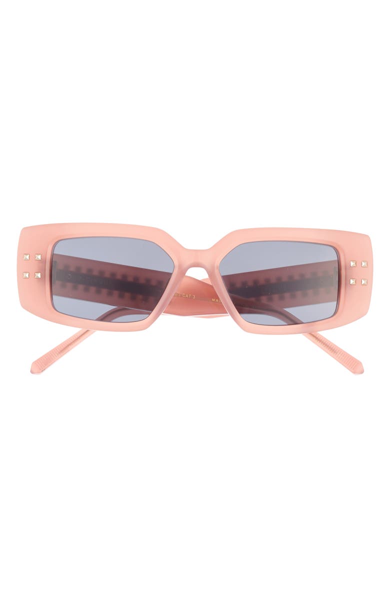 Valentino 53mm Rectangular Sunglasses, Main, color,