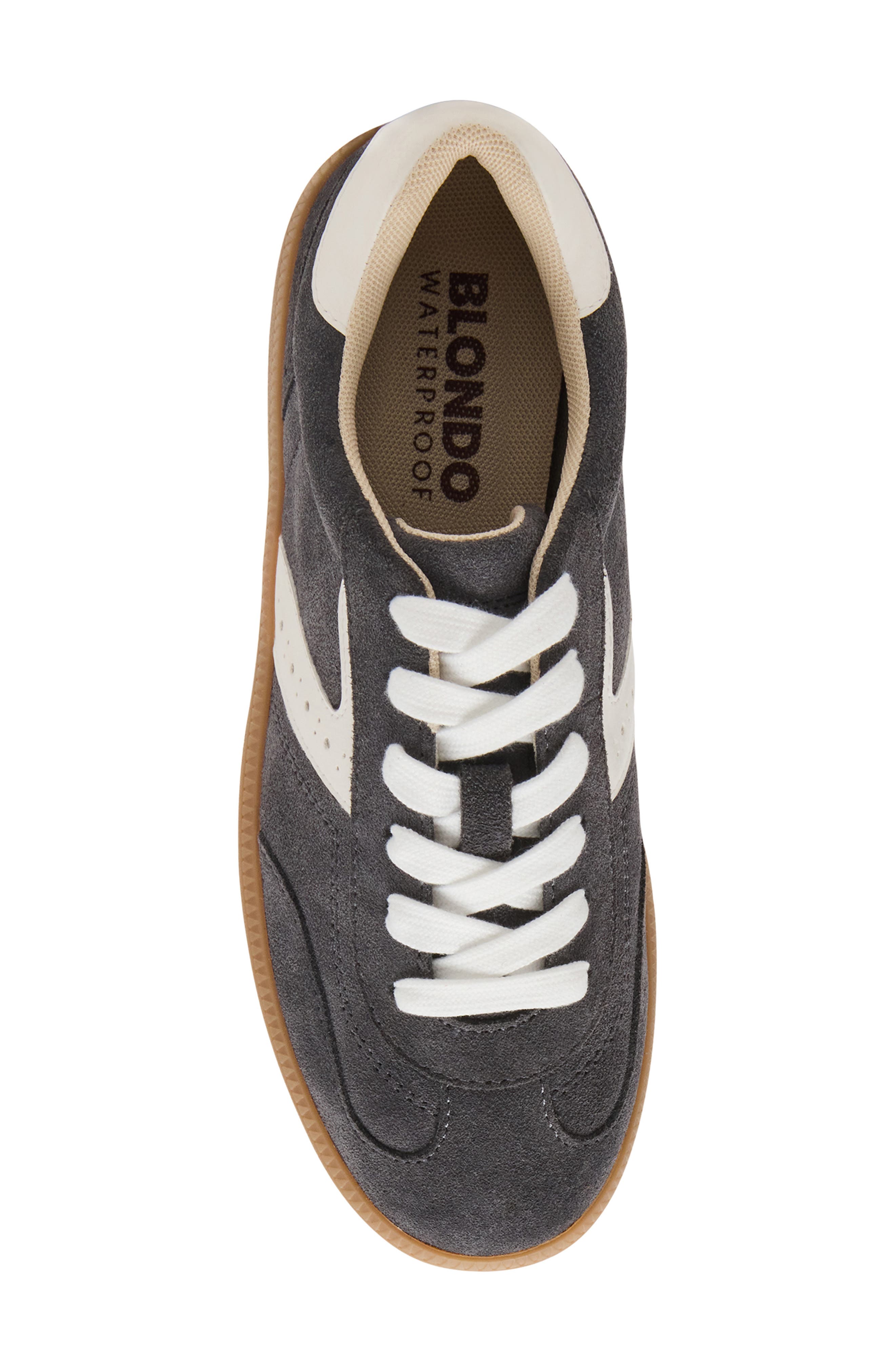 Blondo Rylie Waterproof Sneaker, Alternate, color, Grey Suede