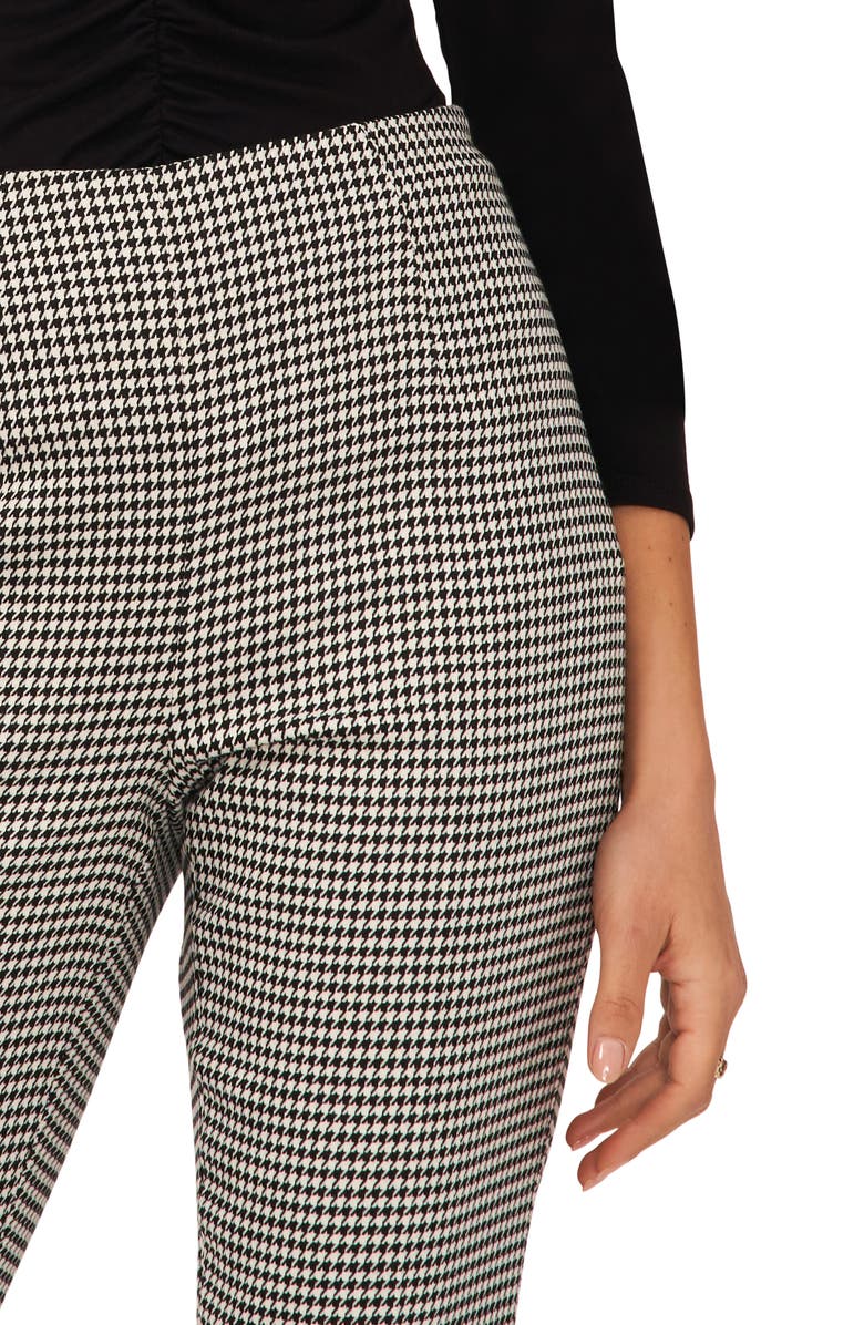 Halogen<sup>®</sup> Houndstooth Check Pants, Alternate, color, Rich Black