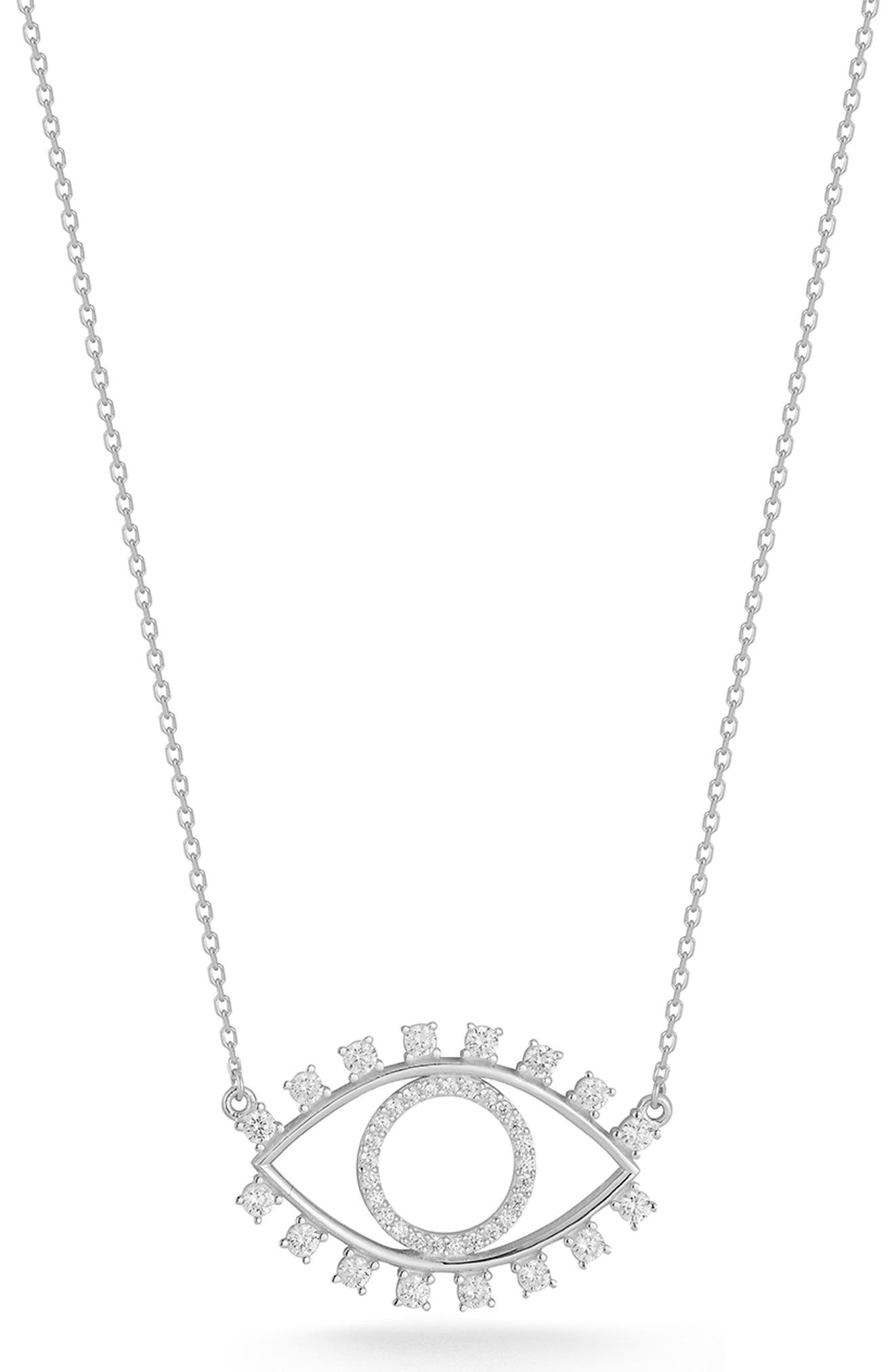 SPHERA MILANO Evil Eye Pendant Necklace
