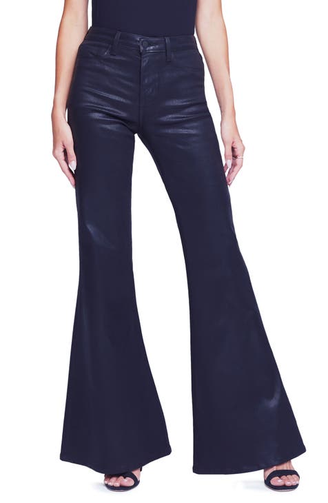 Spencer Super Flare Hem Coated Jeans