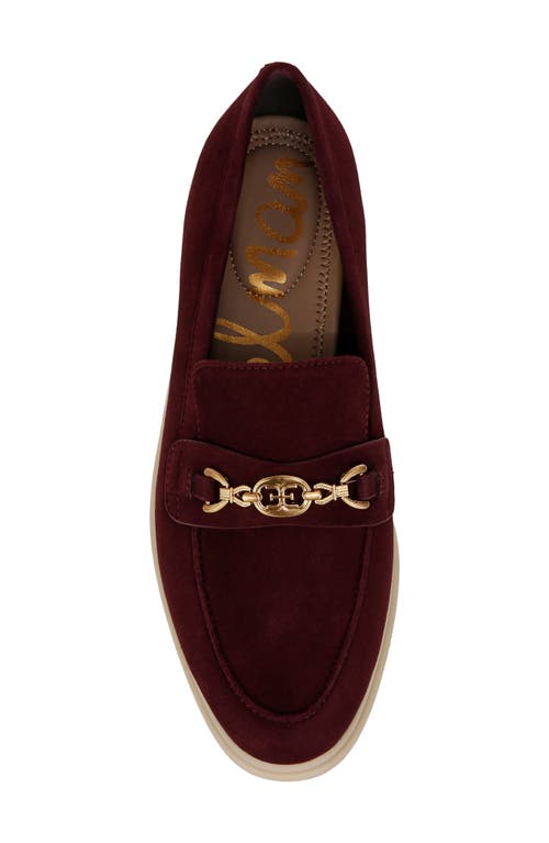 Sam Edelman Kyana Bit Loafer Parsian Plum Suede In Purple