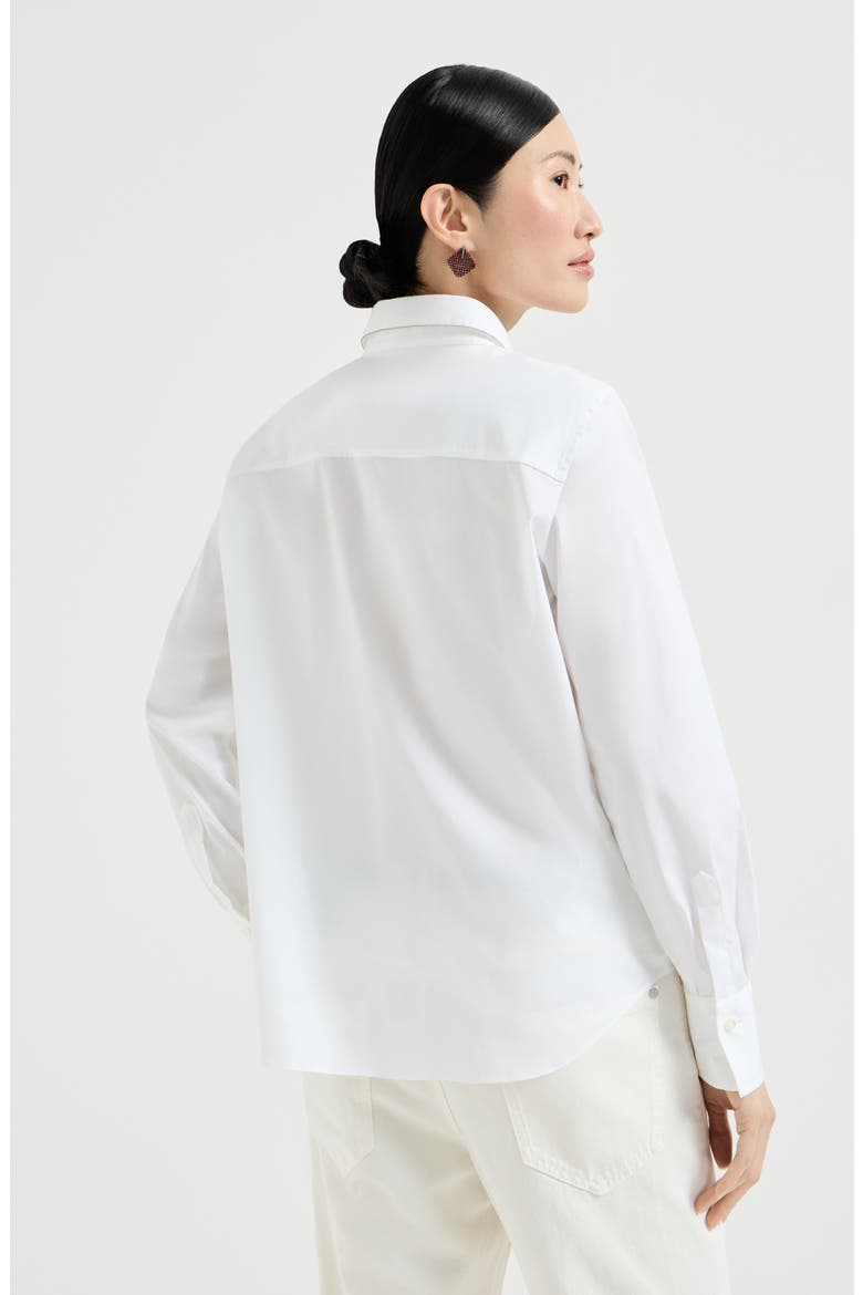 Shirt with monili, Alternate, color, White