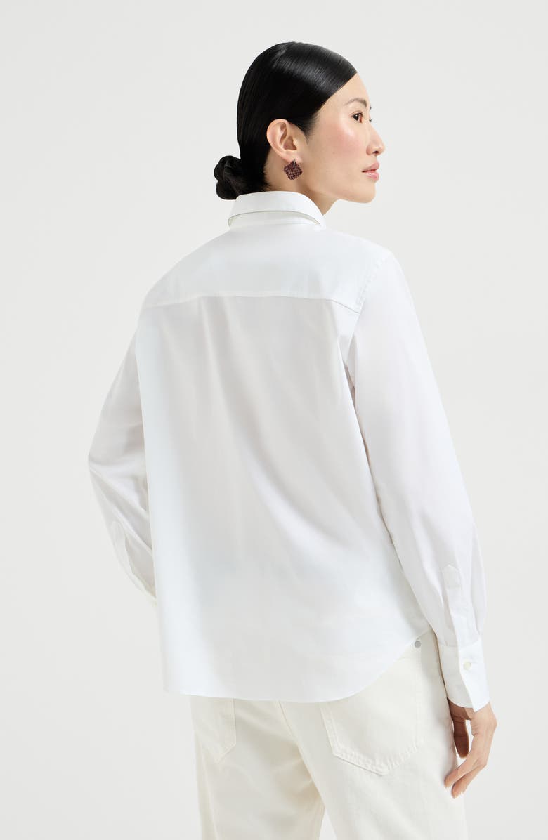 Brunello Cucinelli Shirt with monili, Alternate, color, White