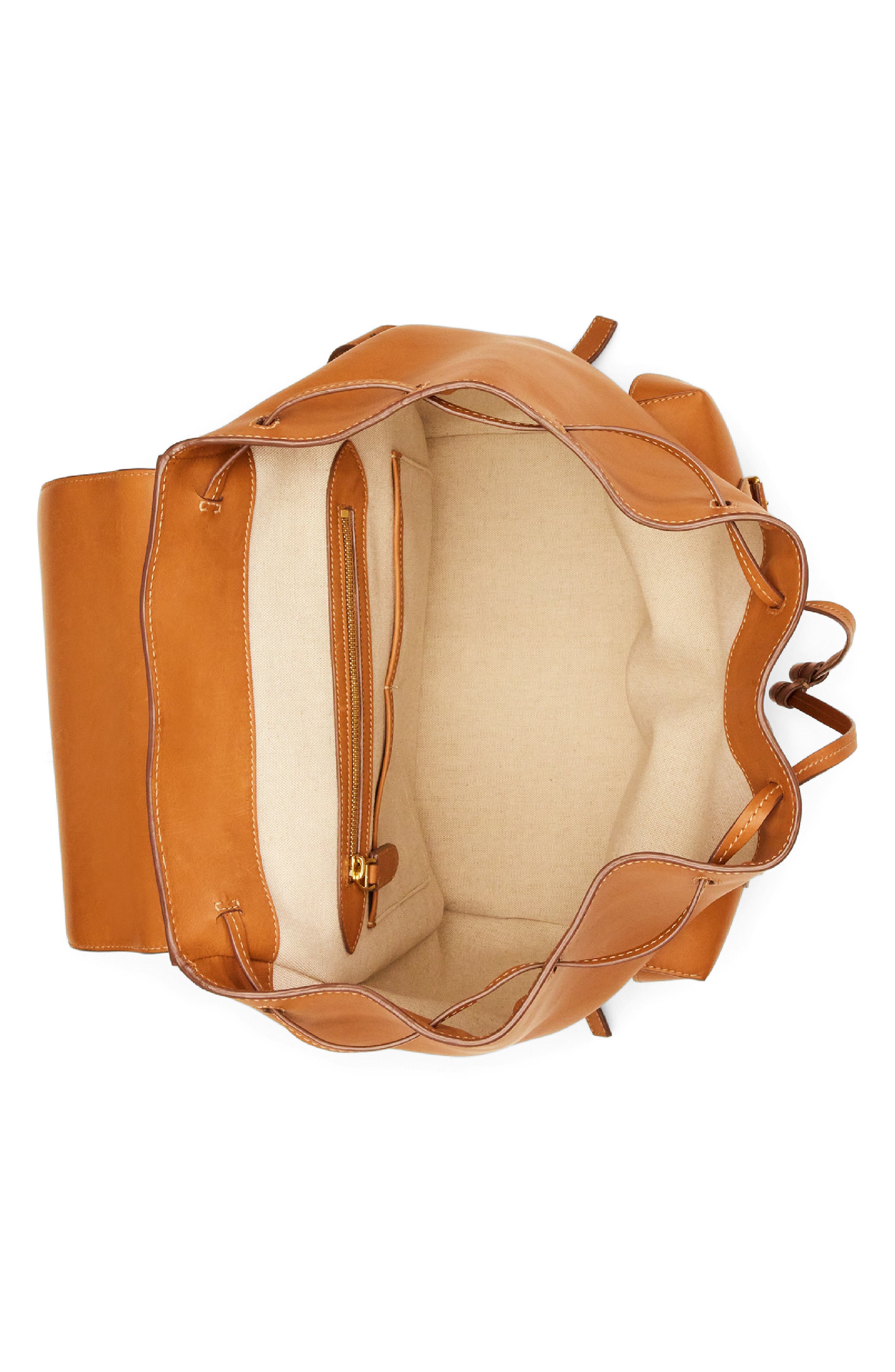 Ralph Lauren Purple Label Bedford Calfskin Leather Backpack, Alternate, color, 