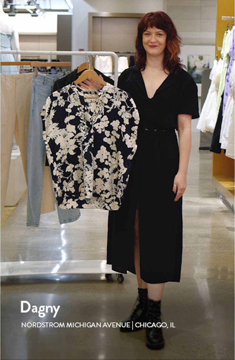 Arboretum Floral Silk Top, sales video thumbnail