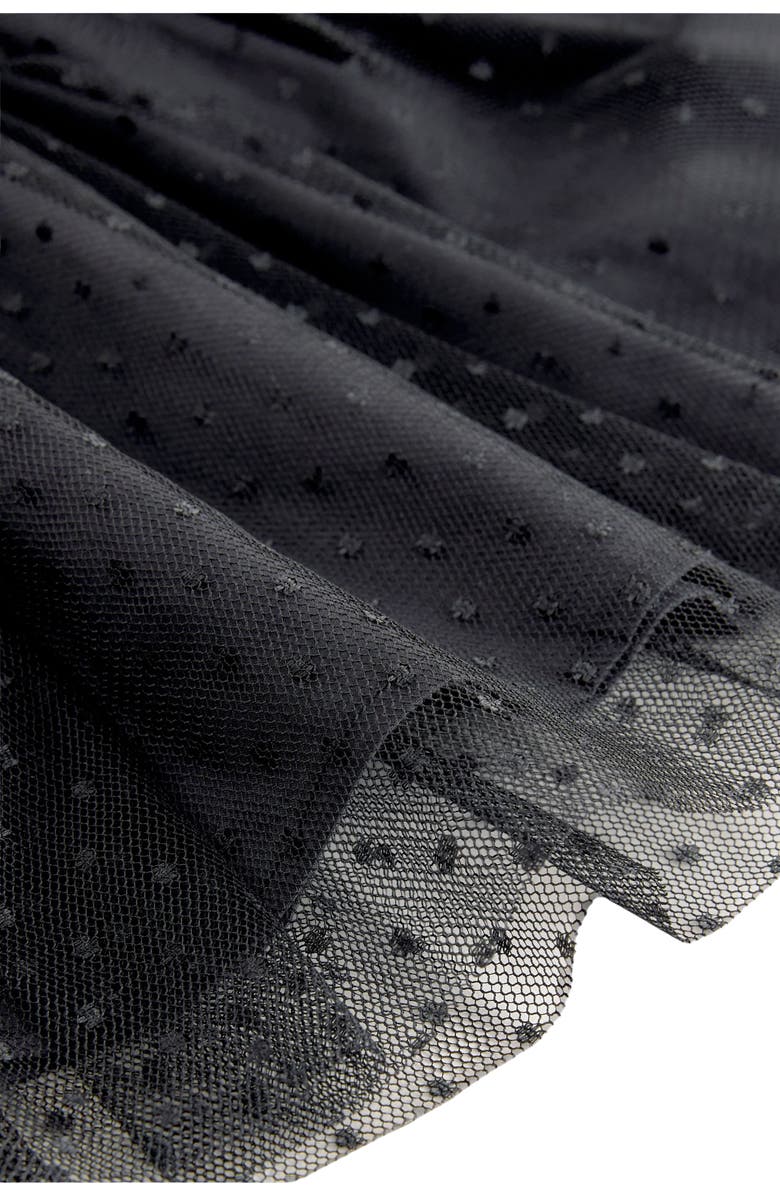 NEXT Kids' Bow Accent Short Sleeve Sweater & Tulle Skirt Set, Alternate, color, Cream/Green Bow