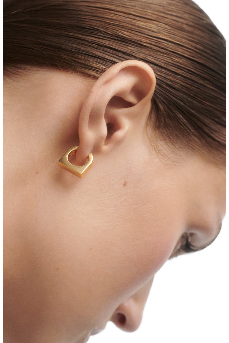 New York Single Hoop, Alternate, color, Gold
