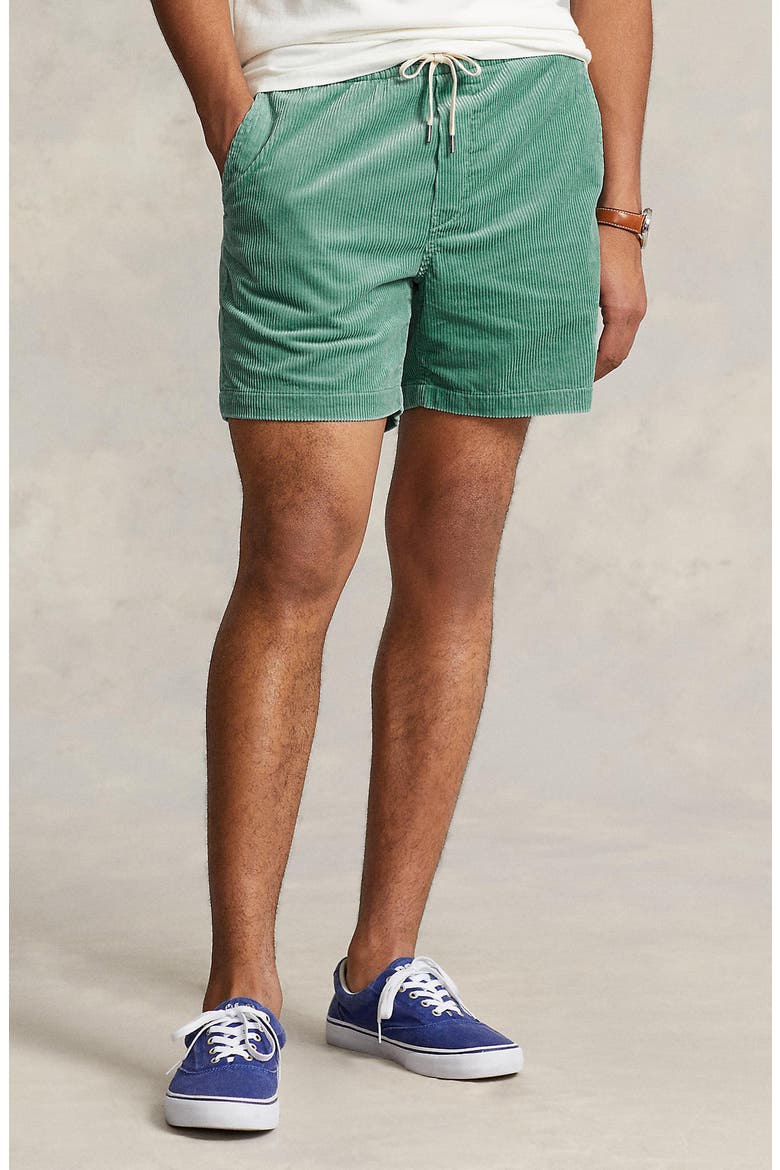Corduroy Drawstring Shorts, Alternate, color, SEAFOAM GREEN
