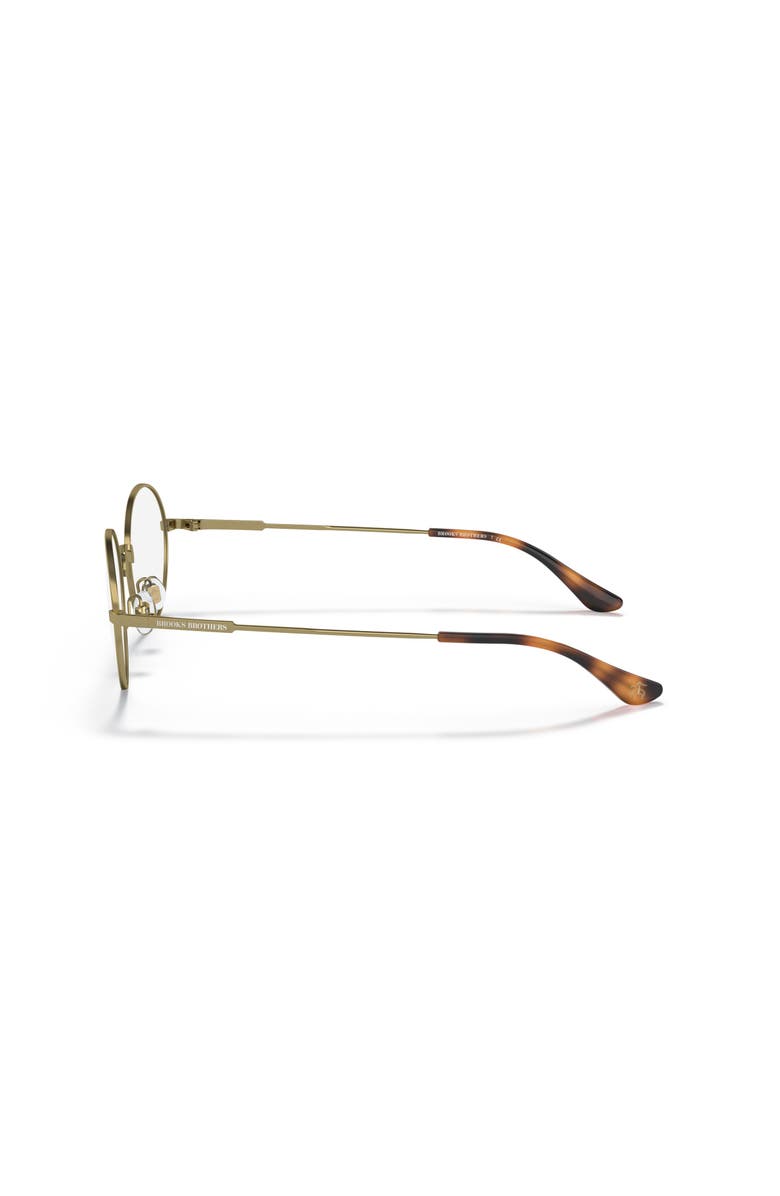 Brooks Brothers 52mm Oval optical glasses, Alternate, color, Gold