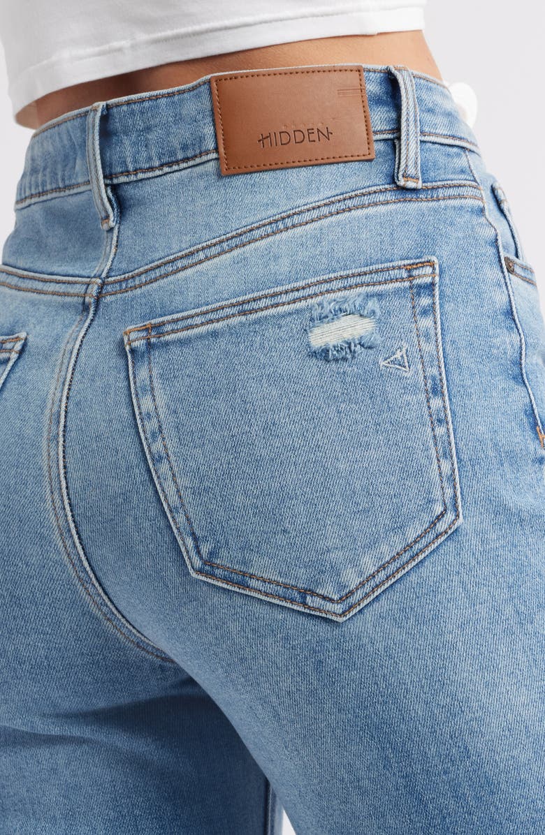 HIDDEN JEANS Distressed Ripped Flare Jeans, Alternate, color, 