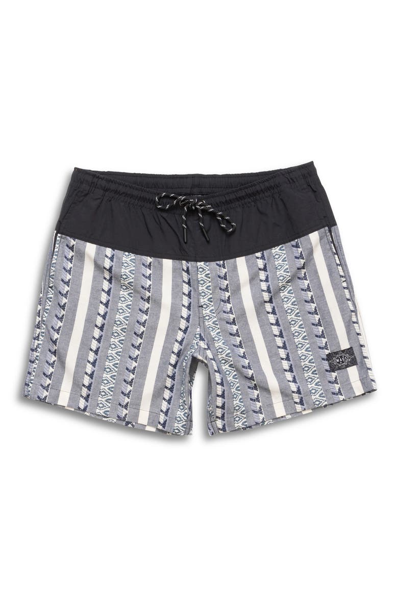 Dobby Fin Shorts, Alternate, color, BLACK