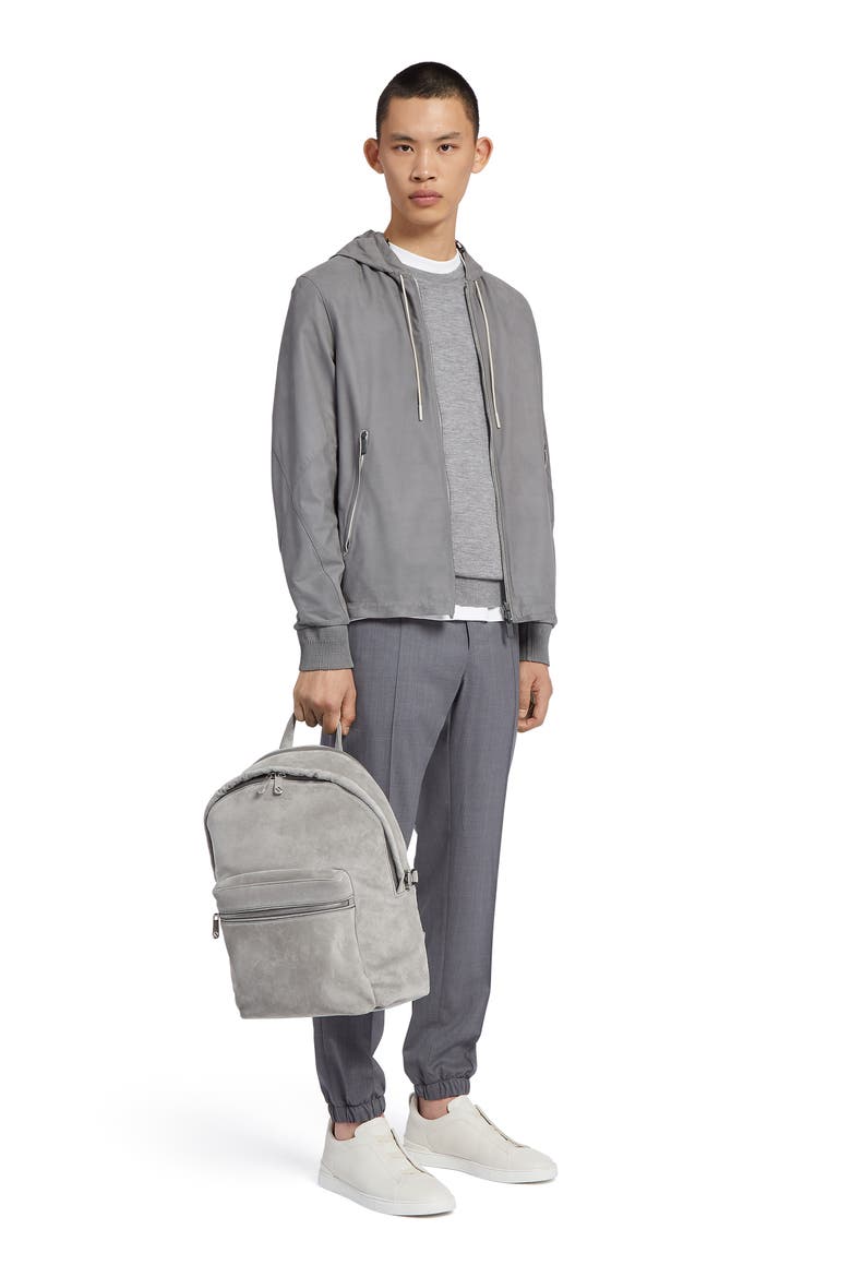 Baby Island Cotton & Cashmere Crewneck Sweater, Alternate, color, LT GRY SLD