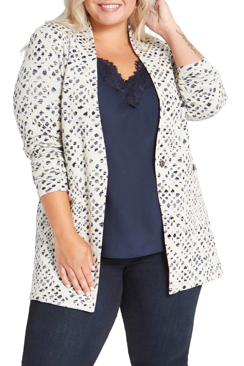 Abstract Check Blazer, Main, color, NEUTRAL MULTI