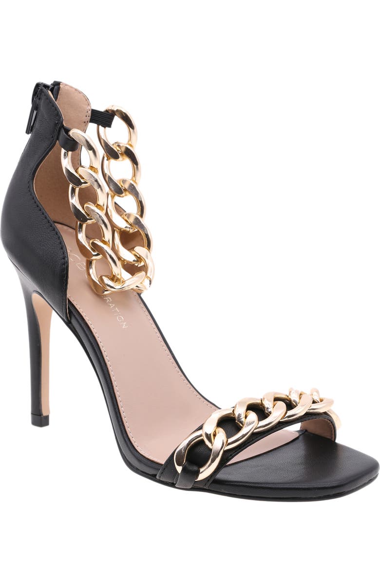 BCBGeneration Isinna Chain Ankle Strap Sandal, Main, color,