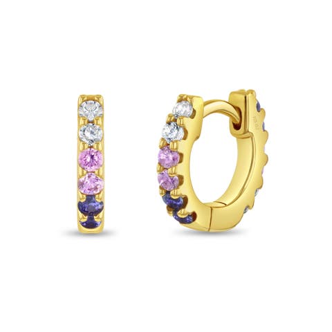 Cascading CZ Girl Earrings