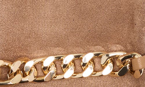 Nanette Lepore Chain Detail Gloves In Brown