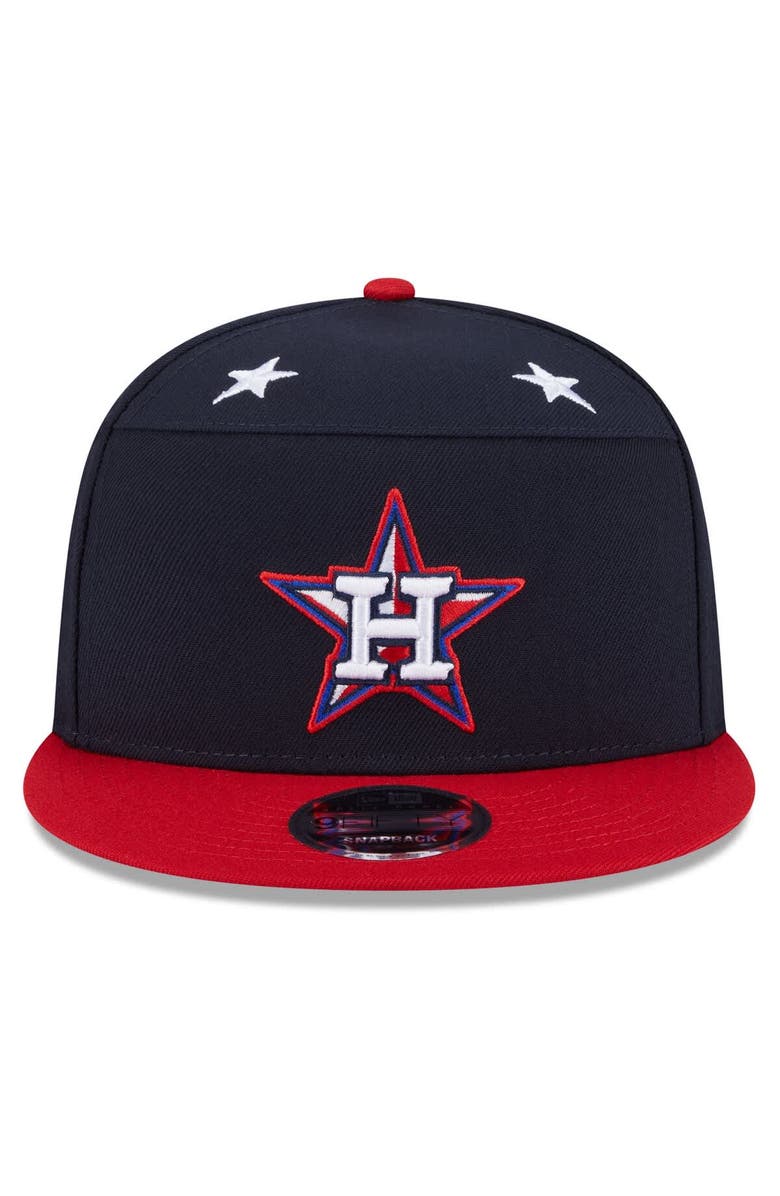 New Era Men's New Era Navy/Red  Houston Astros 2025 MLB All-Star Game Workout Side Patch 9FIFTY Snapback Hat, Alternate, color, Navy