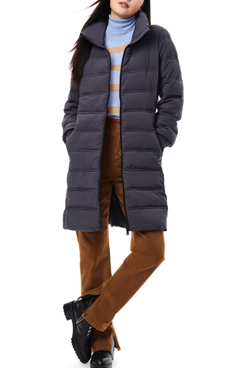 Bernardo Stand Collar Puffer Jacket, Alternate, color, Grey