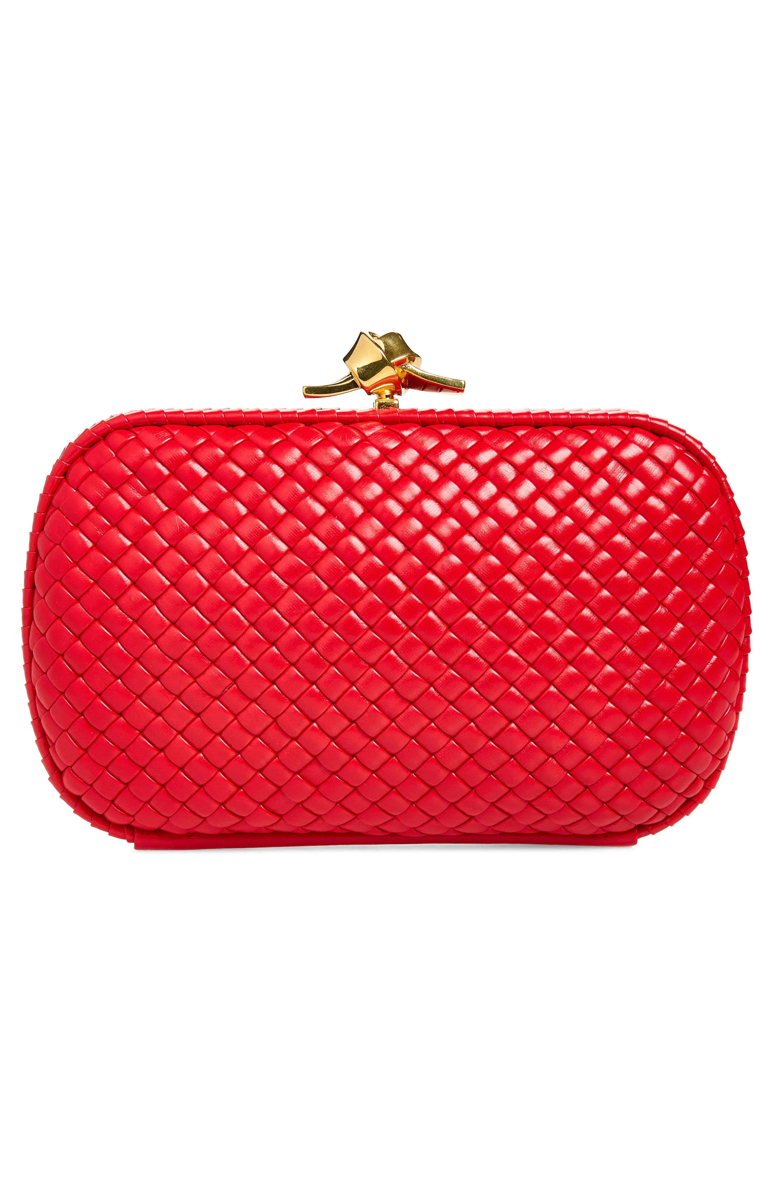 Intreccio Minaudière Clutch, Alternate, color, CARDINAL-BRASS V