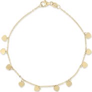 Bony Levy 14K Gold Fringe Heart Chain Bracelet