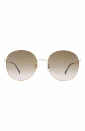 Gucci 59mm Round Sunglasses
