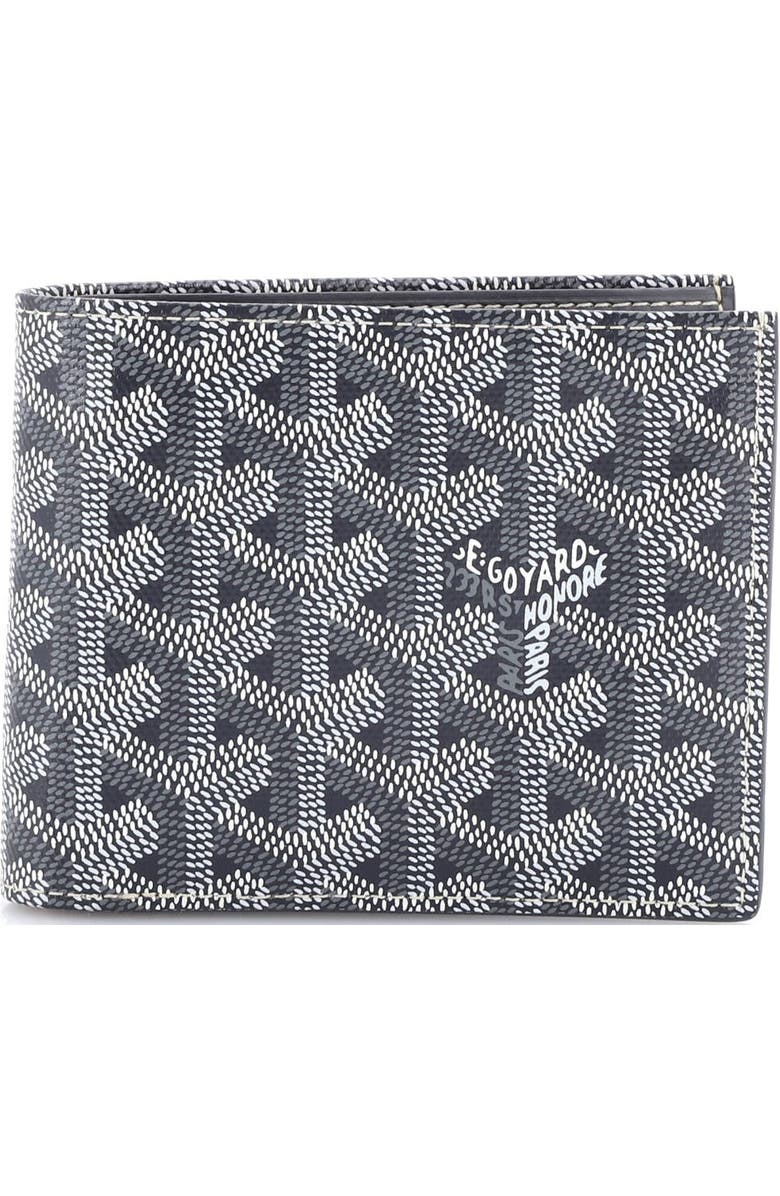 Pre-Owned Goyard Saint Florentin Wallet Coated Canvas, Main, color, Gray