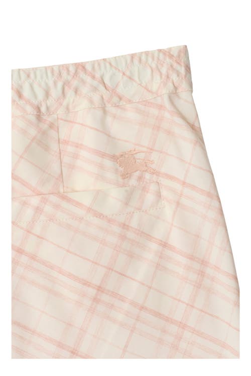 Burberry Check Cotton Pyjama Shorts In Neutral