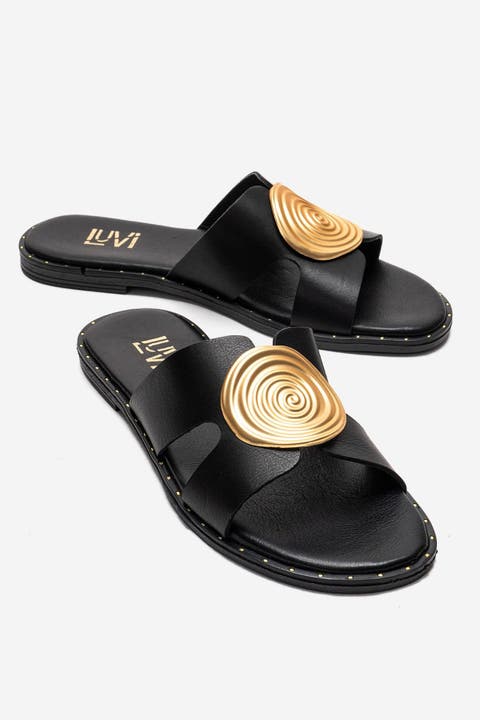 Nolita Leather Slide Sandal