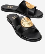 Forever & Always Shoes Nolita Leather Slide Sandal