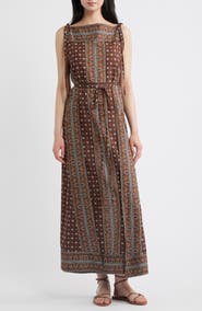 DÔEN Amarante Bateau Neck Maxi Dress