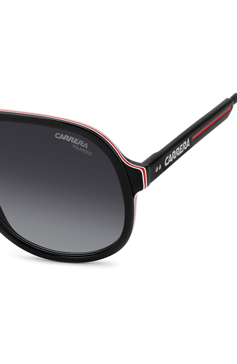 Carrera Eyewear C Sport 59mm Gradient Shield Sunglasses, Alternate, color, Black/ Grey Sf Polar